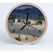 Tulup Holzuhr 30fi cm wanduhr - Landschaft Landschaft