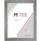 MendeFrames H670 Holzrahmen Industrial grau 59,4x84,1 cm Antireflexglas