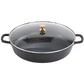 Contacto AluChef Bräter, rund 40 cm / schwarz