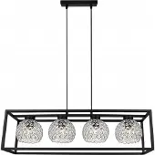 Light11 HOME Hängelampe Eleganter Käfig Kristallkugel