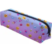 Ferocity Mäppchen Federtasche Schlamperbox Federmäppchen Schüleretui Stiftemappe Emoji Pink [008]