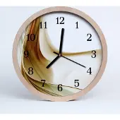 Tulup Holzuhr 30fi cm wanduhr - Abstrakte Kunst