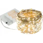 Kaufland Led Weihnachtsbaumleuchten 10M - 100 Leds, Batteriebetrieben Metalldraht 3000K
