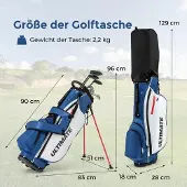 Northix Komplettes Golfschlägerset für Linkshänder (Herren) inklusive Tasche