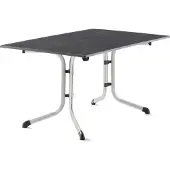 Sieger Klapptisch >Boulevard< in Schiefer anthrazit, vivodur  - 140x73x90cm (BxHxT)