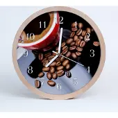 Tulup Holzuhr 20fi cm wanduhr - Kaffeetasse Küche