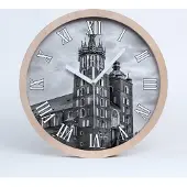 Tulup Holzuhr 25fi cm wanduhr - weiße Spitzen - Krakau, Polen