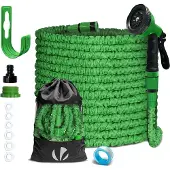 VOUNOT Flexibler Gartenschlauch 30m, Flexibel Wasserschlauch Dehnbarer mit 10 Sprühfunktionen, Grün