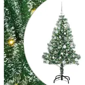 Syfax Künstlicher Weihnachtsbaum beschneit mit LED Licht 150 cm