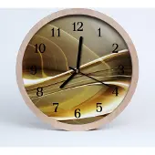 Tulup Holzuhr 20fi cm wanduhr - Kunst abstrakte Linien
