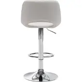 CLP Barhocker Camden Samt chrom creme