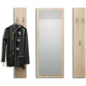 Vladon Garderobenset Garderobe Spot, Germany, in Eiche sägerau