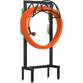 Markenlos Freistehender Gartenschlauchhalter - Schwerlast-Wasserschlauchhalter - schwarz