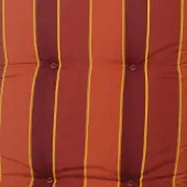 Sun Garden Auflage Niederlehner Naxos extra 20208-3 terracotta-rot gestreift 105x49x6 cm