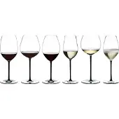 Riedel 4900/97B FATTO A MANO Oaked Chardonnay Weinglas - Stiel SCHWARZ