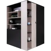 Masseno Drehtürenschrank ISEO 135/190/135cm 2-türig Weiß