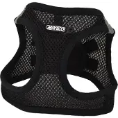 Nayeco Atmungsaktives schwarzes Geschirr, Größe S 40-45 cm