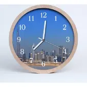 Tulup Holzuhr 20fi cm wanduhr - Stadt Dubai Stadt