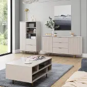 Lomadox Wohnmöbel Set Kaschmir NADOR-132 modern 3-teilig