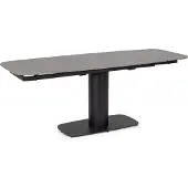 Natur24 Tisch Jeremia 140-200 x 80 x 75 cm Stahl Anthrazit