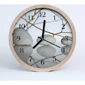 Tulup Holzuhr 20fi cm wanduhr - Steine