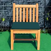 Teako Design Gartenstuhl Piceno Teakholz Massiv mit Kissen grün