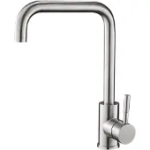 HAC24 Küchenarmatur Edelstahl Niederdruckarmatur Einhebelmischer Armatur Matt Einhandmischer Spültischarmatur Küche