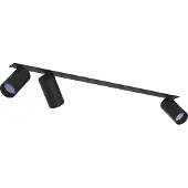 Licht-Erlebnisse Spot Lampe Aluminium Metall GU10 verstellbar Schwarz 3-flammig länglich Modern Strahler