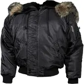 MFH US Polarjacke N2B, schwarz, dick gefüttert XXL