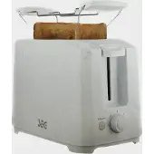 SEG Toaster weiß mit Brötchenaufsatz 7 Bräunungsstufen Hochglanz