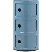Kartell Componibili, Container 3-fächer, Hellblau