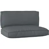 vidaXL "2026 Promotion" Palettenkissenset 2 pcs Anthrazit Oxford-Stoff - Gartenmöbelauflagen CC18538