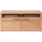 Lomadox TV Lowboard Fernsehtisch Front Kernbuche massiv NEWTON-36