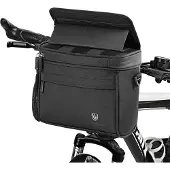 WHEEL UP Touchscreen-Fahrrad-Vorderrahmentasche, wasserdichte Fahrrad-Handytasche, Handyhalter, EVA-Lenkertasche, Radfahren, Front-Aufbewahrungstasche fuer 7-Zoll-Grossbildschirm