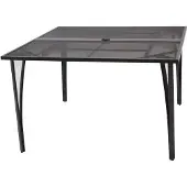 Degamo Gartentisch Esstisch Tisch CLASSIC 120x120cm, Streckmetall anthrazit