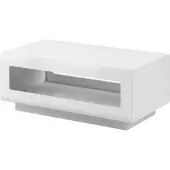 Masseno Couchtisch TULLIA 110 cm Kaffetisch für Wohnzimmer Sofatisch Wohnzimmertisch Weiß
