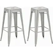 CLP 2er Set Barhocker Joshua silber