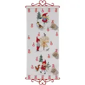 Husar Eva Rosenstand Kreuzstich Adventskalender Set – Kreatives Handarbeitsvergnügen