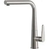SYSTEMCERAM KeraDomo Armatur TONO in EDELSTAHLFINISH mit Festauslauf /