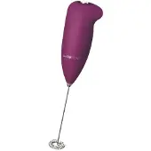Clatronic Edelstahl Milch-Aufschäumer Milchschäumer Quirl MS 3089 lila