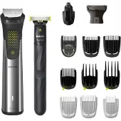 Philips 15-in-1 Trimmer + Oneblade Rasierer Multifunktionsset Aufsätze Etui