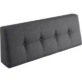 Sunnypillow Palettenkissen Verona Rückenkissen 120x40x20/10cm Grey