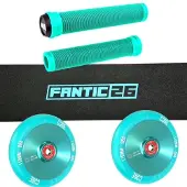 Fantic26 Stunt Scooter Ersatzteile Bundle Basic Schwarz/Türkis