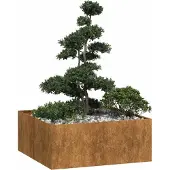 Prolenta Maison Exclusive - Pflanzkübel Rostig 100x100x40 cm Wetterfester Stahl