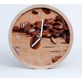 Tulup Holzuhr 20fi cm wanduhr - Kaffeebohnen