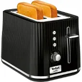 Tefal Elektrischer Toaster Loft schwarzes Toastgerät Tt761838 7 Röststufen