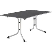 Sieger Klapptisch >Boulevard< in Schiefer anthrazit, vivodur  - 140x73x95cm (BxHxT)