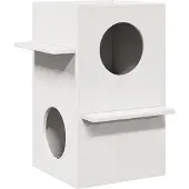vidaXL "im Angebot" Katzenhaus Weiß 43x43x60 cm Massivholz Kiefer - Kratzbäume CC24495