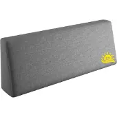 Sunnypillow Palettenkissen mit abnehmbarem Bezug UV - beständig Rückenkissen 120x40x20/10cm Grau