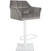 CLP Barhocker Damaso W Samt grau